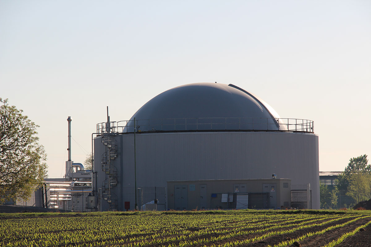 Header-biogas